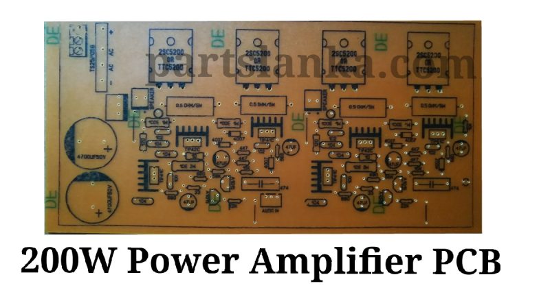 200W Power Amplifier PCB