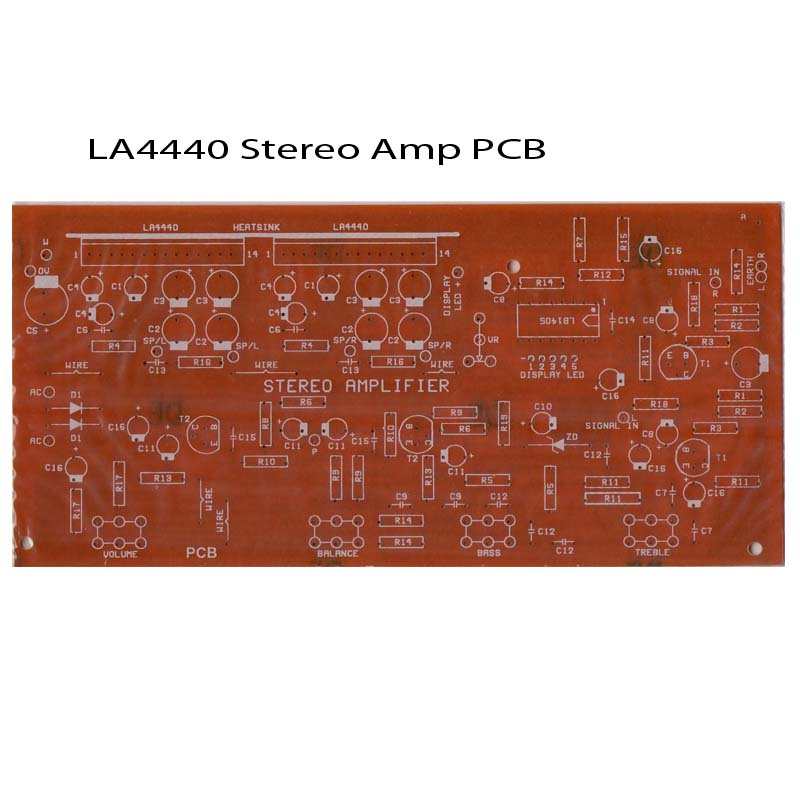 LA4440 Double IC Amp PCB