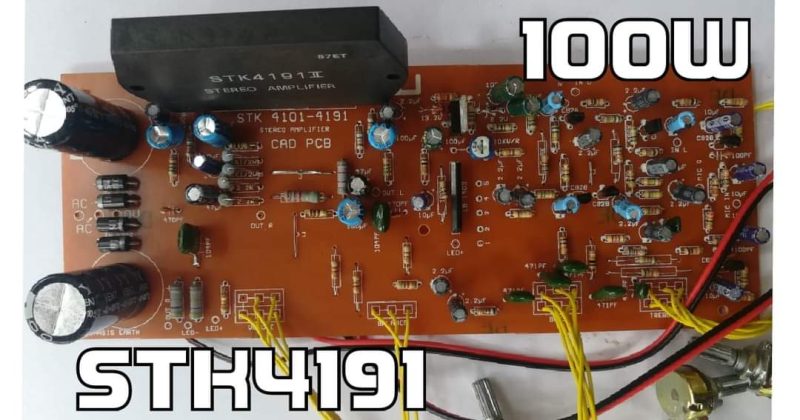 STK4191 100W Assemble Amp Board